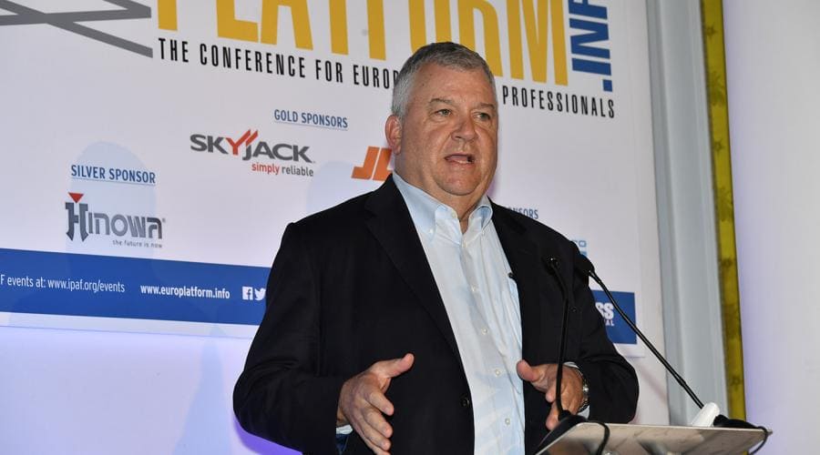 The CEO of the World Aerial Work Platform Association (IPAF) pays tribute to Brad in Europe 2019
